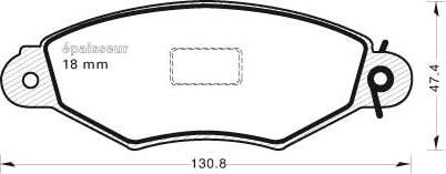 MGA 426 - Kit de plaquettes de frein, frein à disque cwaw.fr