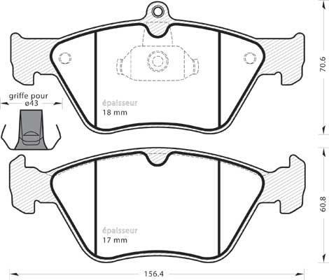 Lemförder 20545 03 - Kit de plaquettes de frein, frein à disque cwaw.fr