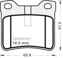 MGA 428 - Kit de plaquettes de frein, frein à disque cwaw.fr