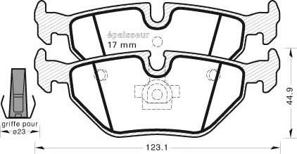 MGA 479 - Kit de plaquettes de frein, frein à disque cwaw.fr