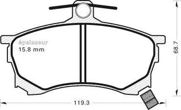 MGA 470 - Kit de plaquettes de frein, frein à disque cwaw.fr