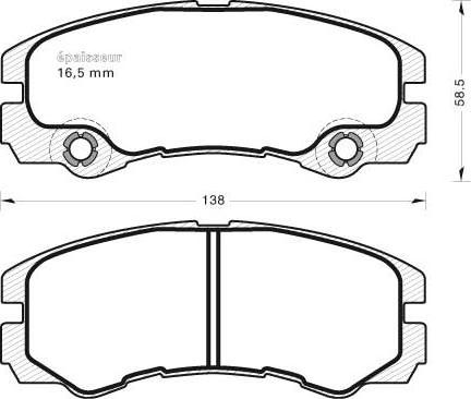 Valeo 670661 - Kit de plaquettes de frein, frein à disque cwaw.fr