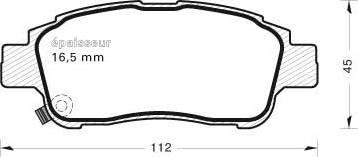 MGA 540 - Kit de plaquettes de frein, frein à disque cwaw.fr