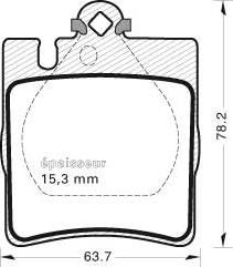 MGA 543 - Kit de plaquettes de frein, frein à disque cwaw.fr