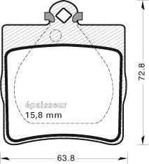 MGA 542 - Kit de plaquettes de frein, frein à disque cwaw.fr