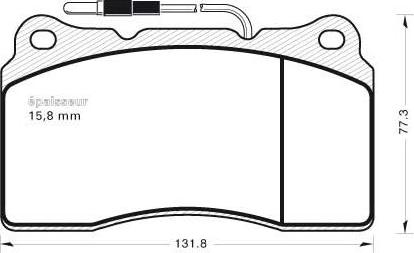 MGA 558 - Kit de plaquettes de frein, frein à disque cwaw.fr