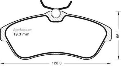 MGA 564 - Kit de plaquettes de frein, frein à disque cwaw.fr