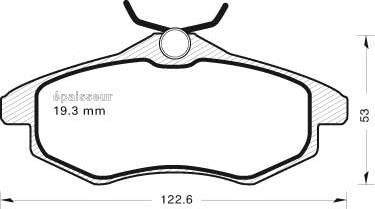 MGA 563 - Kit de plaquettes de frein, frein à disque cwaw.fr