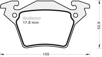 MGA 519 - Kit de plaquettes de frein, frein à disque cwaw.fr