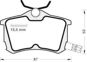 MGA 535 - Kit de plaquettes de frein, frein à disque cwaw.fr