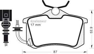 MGA 574 - Kit de plaquettes de frein, frein à disque cwaw.fr