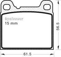 MGA 573 - Kit de plaquettes de frein, frein à disque cwaw.fr