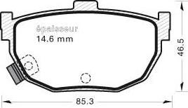 MGA 577 - Kit de plaquettes de frein, frein à disque cwaw.fr