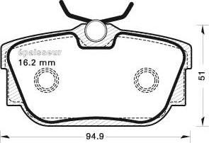 MGA 640 - Kit de plaquettes de frein, frein à disque cwaw.fr