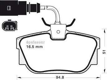 HELLA 8DB 355 018-581 - Kit de plaquettes de frein, frein à disque cwaw.fr