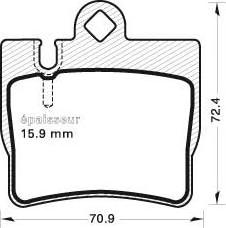 MGA 643 - Kit de plaquettes de frein, frein à disque cwaw.fr