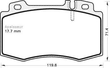 MGA 642 - Kit de plaquettes de frein, frein à disque cwaw.fr