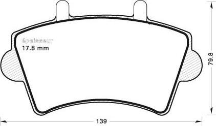 MGA 658 - Kit de plaquettes de frein, frein à disque cwaw.fr