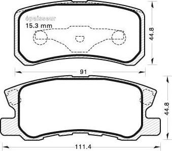 Lucas Electrical 6132479 - Kit de plaquettes de frein, frein à disque cwaw.fr