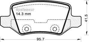 MGA 657 - Kit de plaquettes de frein, frein à disque cwaw.fr