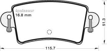 MGA 664 - Kit de plaquettes de frein, frein à disque cwaw.fr