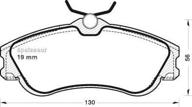 MGA 611 - Kit de plaquettes de frein, frein à disque cwaw.fr