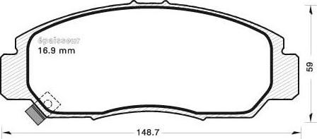 MGA 635 - Kit de plaquettes de frein, frein à disque cwaw.fr