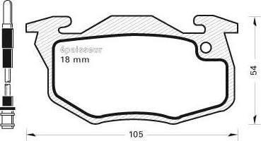 MGA 194 - Kit de plaquettes de frein, frein à disque cwaw.fr