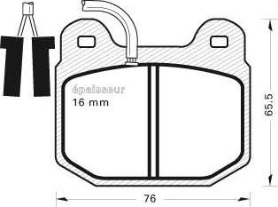 HELLA 8DB 355 017-581 - Kit de plaquettes de frein, frein à disque cwaw.fr