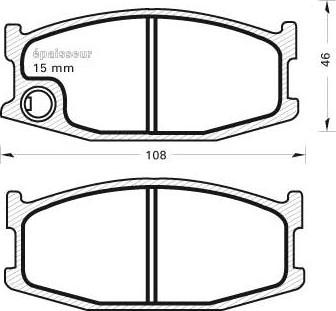 BENDIX 572171 - Kit de plaquettes de frein, frein à disque cwaw.fr