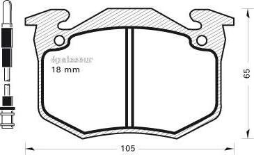 MGA 146 - Kit de plaquettes de frein, frein à disque cwaw.fr