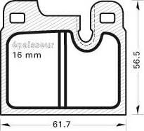 Valeo 540445 - Kit de plaquettes de frein, frein à disque cwaw.fr