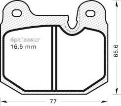 MGA 142 - Kit de plaquettes de frein, frein à disque cwaw.fr