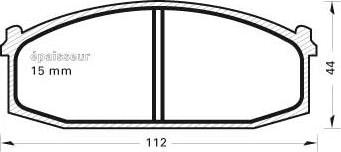 MGA 159 - Kit de plaquettes de frein, frein à disque cwaw.fr