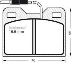 Spidan 31038 - Kit de plaquettes de frein, frein à disque cwaw.fr