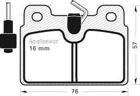 BOSCH 986460970 - Kit de plaquettes de frein, frein à disque cwaw.fr