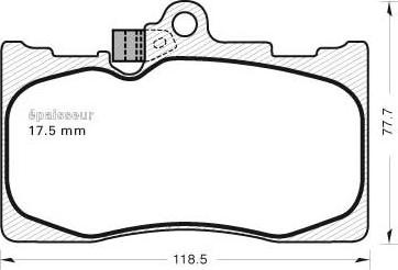 MGA 1099 - Kit de plaquettes de frein, frein à disque cwaw.fr