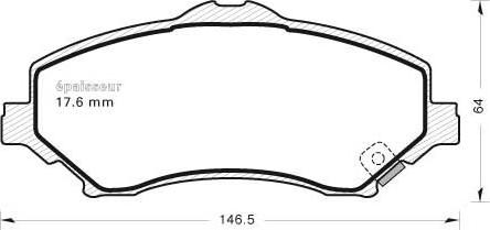 MGA 1096 - Kit de plaquettes de frein, frein à disque cwaw.fr