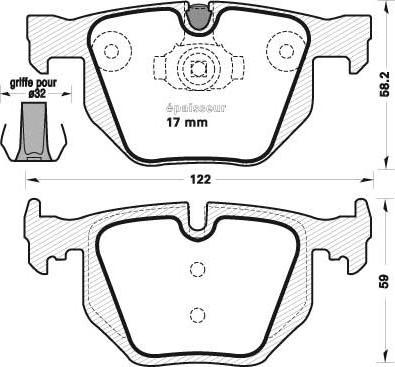 WXQP 240087 - Kit de plaquettes de frein, frein à disque cwaw.fr