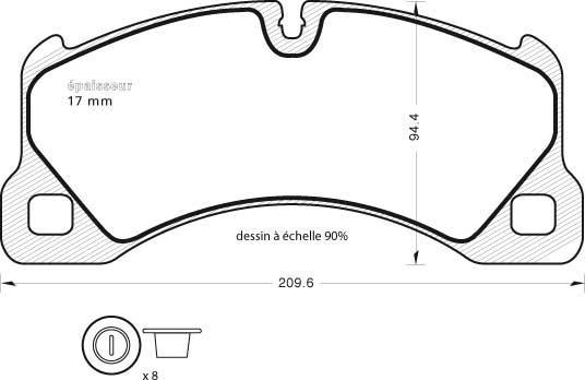 ATE 604814 - Kit de plaquettes de frein, frein à disque cwaw.fr