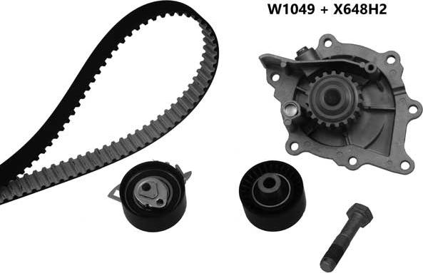 MGA 1049K2 - Pompe à eau + kit de courroie de distribution cwaw.fr