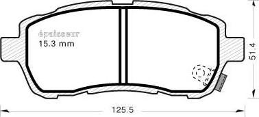 MGA 1049 - Kit de plaquettes de frein, frein à disque cwaw.fr