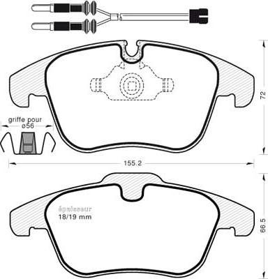 MGA 1044 - Kit de plaquettes de frein, frein à disque cwaw.fr