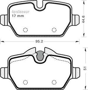 MGA 1040 - Kit de plaquettes de frein, frein à disque cwaw.fr