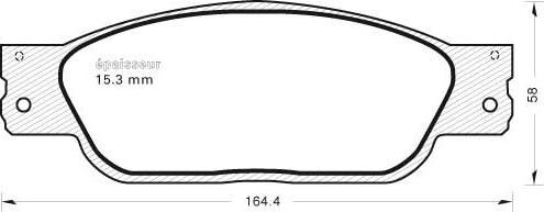 MGA 1054 - Kit de plaquettes de frein, frein à disque cwaw.fr