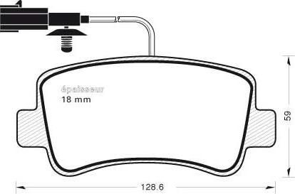 MGA 1058 - Kit de plaquettes de frein, frein à disque cwaw.fr