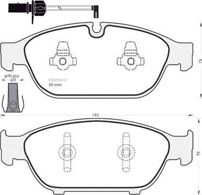 Valeo GDB1884 - Kit de plaquettes de frein, frein à disque cwaw.fr