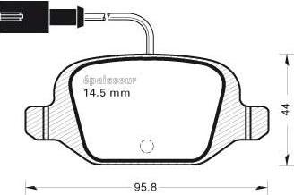 Valeo 671303 - Kit de plaquettes de frein, frein à disque cwaw.fr