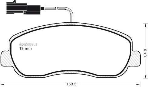 Valeo 302401 - Kit de plaquettes de frein, frein à disque cwaw.fr