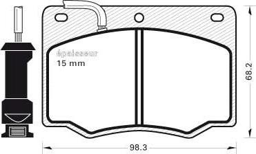 Pagid T0287 - Kit de plaquettes de frein, frein à disque cwaw.fr